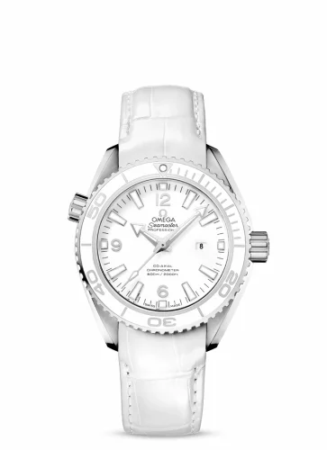 Omega Seamaster Planet Ocean 600M Co-Axial 37.5 Stainless Steel / White / Alligator 232.33.38.20.04.001 (23233382004001)